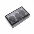 Black makeup sponge set including teardrop and slanted shapes in a window gift box - Mixed Styles (Set of 3) / Black