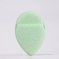 Spugna extra large XL per pulizia del viso a goccia verde menta con tasca per dita - Confezione sfusa / Verde