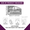 Berg explore pijl autosticker 30x20cm met eenvoudige installatie-instructies - C17502-kr (20*30cm*1 Stuk)