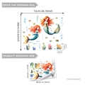 Lichtgevende zeemeermin muursticker set met koraal voor de kinderkamer decoratie - 30*40cm*2 Vellen (YCL6041)