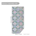Regenboog raamfolie met bohemien bloemenpatroon afmeting 45x100cm decoratie - 45x100cm (XC16502)