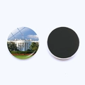 Round crystal glass fridge magnet with US White House architectural landscape design - White House Architecture (JY9543-5)