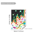 Adesivo murale spazio con razzo e pianeti per cameretta bambini da 30x40cm - Stile Universo Cielo Stellato (YCG6080-NL)