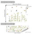 Daisy and butterfly wall stickers for kids room decor with 82x63cm size specifications - UM16500-KX (30*90cm*1pc)