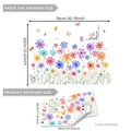 Watercolor flower and butterfly wall stickers set with 78x60cm layout dimensions - 30*60cm*2 Sheets