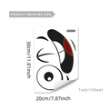Sticker mural rigolo expression de clin d'oeil pour déco de toilette 30x20cm - MS3325-YL (30x20cm)