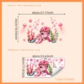 Adesivi murali cartone tartaruga marina e meduse per decorazione cameretta - 30*60cm*1 Foglio