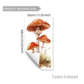 Hand-painted watercolor mushroom wall sticker for kids room decor, 30x60cm adhesive decal - 30*60cm*1 Sheet
