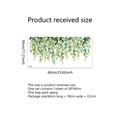 Hanging green vine wall stickers with yellow flowers, double-sided 30x60cm glass decals - 30*60cm*1 Sheet