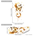 Stickers muraux lune dorée, papillons et étoiles, set 96x52cm pour décor de maison - 30x90cm