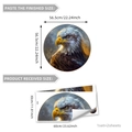 Creative eagle head round wall sticker decoration for living room and study 56.5cm - 30x60cm