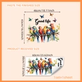 Colorful parrot and butterfly wall stickers with Good Life quote for home decor - 30*60cm*1 Sheet