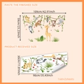 Stickers muraux animaux de la jungle avec tigre et koala pour décoration chambre enfant - 30x90cm (2 Feuilles)