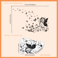 Stickers muraux fée et pissenlit minimalistes pour décoration chambre d'enfant 75x112cm - 30*60cm*2 Feuilles