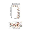 Stickers muraux singe et papillon guide des tailles avec dimensions finales 88x139cm - 30*60cm*2 Feuilles