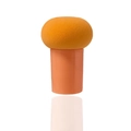 Éponge à maquillage orange à tête de champignon avec manche ergonomique - Emballage en vrac / Orange