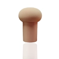 Éponge de maquillage tête de champignon crème avec manche ergonomique couleur chair - Emballage en vrac / Chair