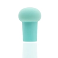 Éponge maquillage champignon vert menthe avec manche pour usage sec ou mouillé - Emballage en vrac / Vert Herbe