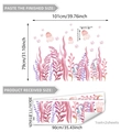 Stickers muraux méduses roses et algues pour décoration de chambre d'enfant 101x79cm - 30*90cm*2pcs