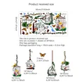 Adesivi da parete stile giardino con gabbie per uccelli fiori e farfalle 30x60cm - Gabbia per Uccelli Farfalla Semplice (30*60cm)