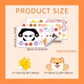 Cartoon animal height chart wall stickers with panda and shiba inu for kids room decor - Stacking Shiba Inu (BM3065) / 30x60cm x 3 Sheets
