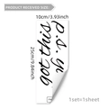 Sticker mural inspirant 'got this' minimaliste 25x10cm pour miroir de maison - Style p.s. tu vas y arriver (CT8300) / 10*25cm*1 Feuille