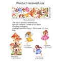 Stickers muraux fée aquarelle et maison champignon pour chambre d'enfants - 30x90cm(MS1715-YY)
