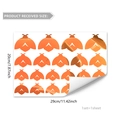 Luminous orange gradient insect wall stickers set for bedroom and living room decor - Insects Style (YXC12004-YX)