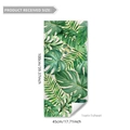 Película para ventanas de palma tropical 100x45cm con bordes dorados y fijación estática - XC6073-NL (45x100cm)