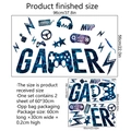 Stickers muraux Gamer avec manette et casque pour déco de chambre, taille de 96x56cm - 30*60cm*2pcs