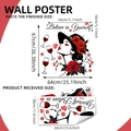 Inspirational girl wall sticker with roses, butterfly and Believe in Yourself quote - Red Butterfly Motivational Phrase Set