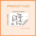 Be Your Own Kind of Beautiful wall sticker size guide 44.5x30cm black lettering mural - 30*44.5cm