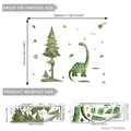Guide des tailles pour stickers muraux dinosaures aquarelle avec dimensions 300x230cm - Style Dinosaure Arbre et Forêt (BM2063+B16509) / 30*90cm (7 pièces)