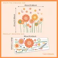 Wandtattoos im Boho-Stil mit bunten Blumen und Schmetterlingen für das Kinderzimmer - 30*90cm*2 Stk