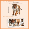 Realistische tijger muursticker voor woonkamer en slaapkamer decoratie 54x65cm groot - 3D Realistische Tijger (30*60cm*2 Vellen)