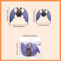 Set di 12 adesivi da muro pipistrello 3D con dettagli sulle misure per Halloween - Set da 12 (Pipistrelli Viola)