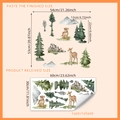 Vinilos infantiles de acuarela con animales del bosque como jirafas y leopardos para pared - Animales del Bosque Estilo Acuarela / 30*60cm