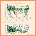 Green vine leaves and butterflies wall stickers with sizing for home decoration - Green Plant Vine Butterfly Style (MS7164-YC) / 30*90cm