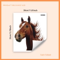 Self-adhesive cartoon horse wall sticker for room decor size 30x35cm model MS9261-YX - 30*35cm