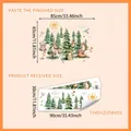 Stickers muraux animaux de la forêt avec cerf et renard pour chambre d'enfant, 85x65cm décor - 30*90cm*2pcs