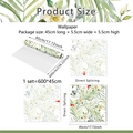 Detail of floral self-adhesive wallpaper showing roll dimensions 600cm x 45cm and pattern - 45*600cm