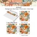 Tabella taglie dettagliata per carta da parati floreale adesiva rotolo 600cm lungo e 45cm largo - 45*600cm