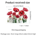 Tableau des tailles pour sticker mural fleuri affichant 35 cm de large et 25 cm de haut - MS2400-KQ (25*35cm)