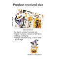 Halloween Wandsticker-Set mit Katze, Kürbis und Geist für Kinderzimmer Deko - Ms7615-nl (30*60cm*2 Stück)