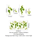 Fresh green vine plant static window sticker PVC wall decal size specifications - DJ3054-YL (30*60cm)