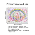 Pellicola per finestre prisma unicorno arcobaleno per cameretta 40x30cm adesivo statico - Stile Unicorno Arcobaleno (XC6056-NL) / 30x40