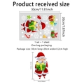 Christmas static window stickers with Santa and snowflakes, dimension 30x20cm detail view - Santa Claus Holding Gifts Style (DJ2020A-KQ)