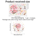 Watercolor animal and flower wall stickers set with cartoon fox, bunny and hot air balloons - MS2458-KL (Set of 2)