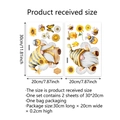 Kreative Bienen und Gnome Fensteraufkleber Set mit zwei Teilen für Glasdekor - Ct6110-nl (20*30cm*2 Stück)