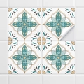Stickers muraux rétro avec motif mandala bohème pour cuisine et balcon déco - Mandala Bleu (ACZ2000) / 15x15cm